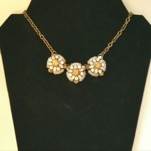 Vintage Style Necklace, w/ Rose Gold Accents